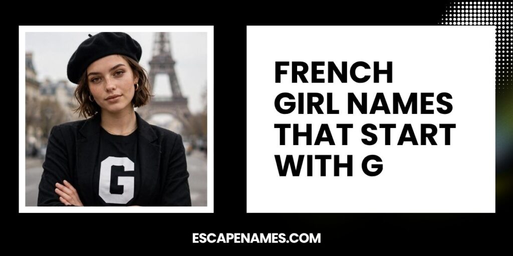 French Girl Names That Start With G