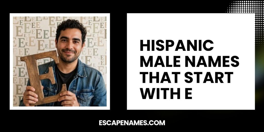 Hispanic Male Names That Start With E