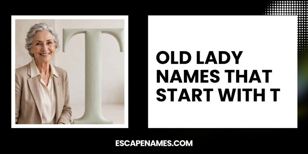 Old Lady Names That Start With T
