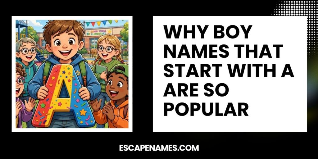 Why Boy Names That Start With A Are So Popular