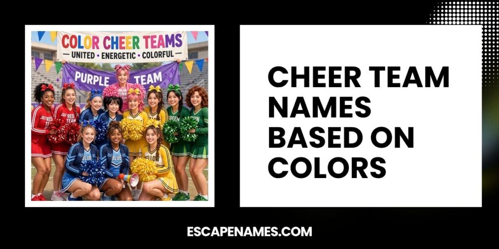 Cheer Team Names Based On Colors