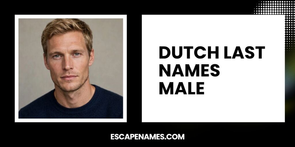 Dutch Last Names Male