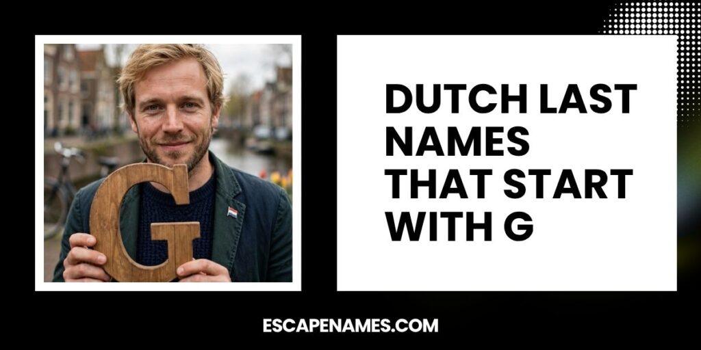 Dutch Last Names That Start With G