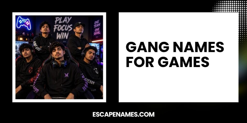 Gang Names For Games