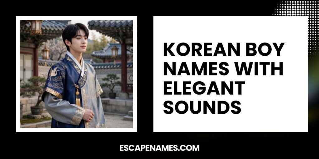 Korean Boy Names With Elegant Sounds