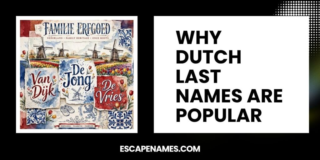Why Dutch Last Names Are Popular