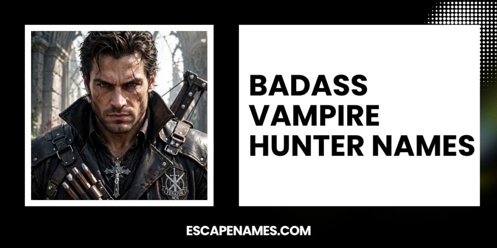 Badass Vampire Hunter Names
