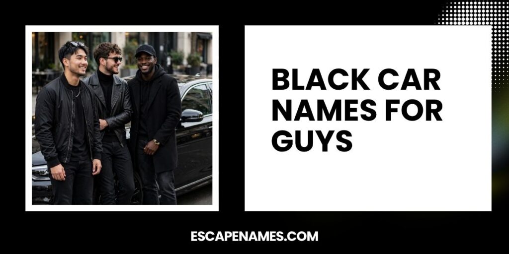Black Car Names For Guys
