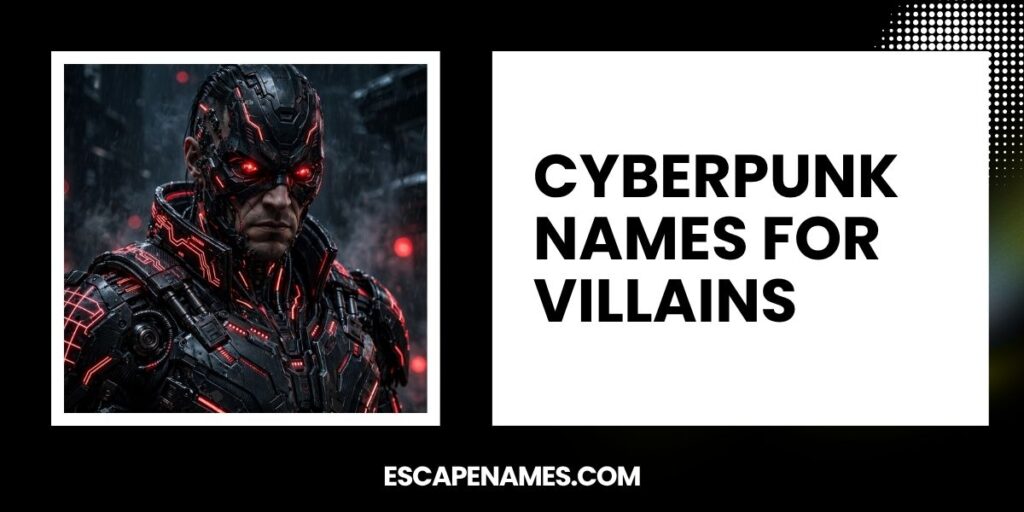 Cyberpunk Names For Villains