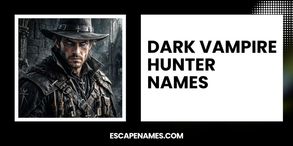 Dark Vampire Hunter Names