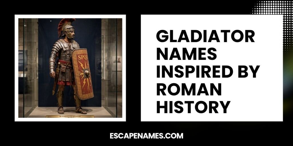 Gladiator Names Inspired By Roman History