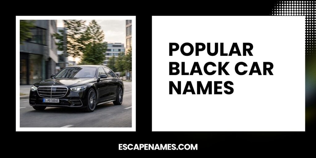Popular Black Car Names