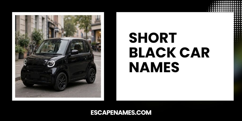 Short Black Car Names