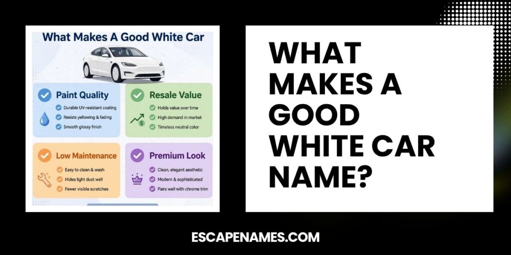 What Makes A Good White Car Name