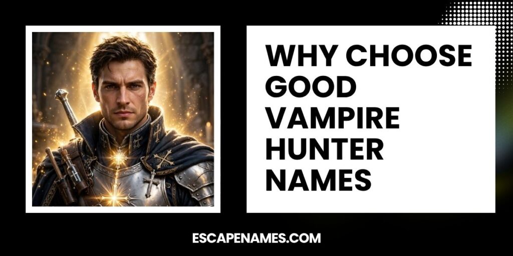 Why Choose Good Vampire Hunter Names
