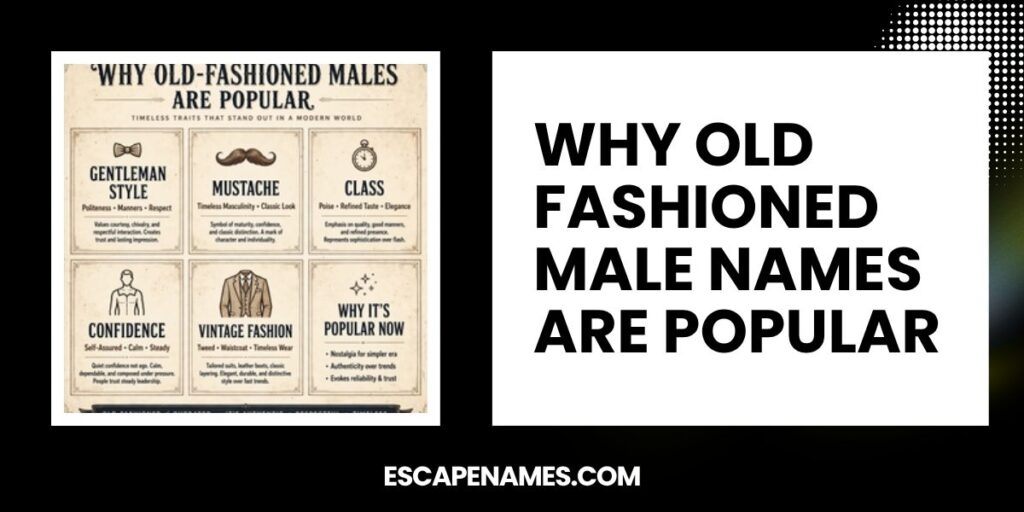 Why Old Fashioned Male Names Are Popular