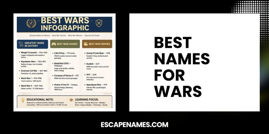 Best Names For Wars