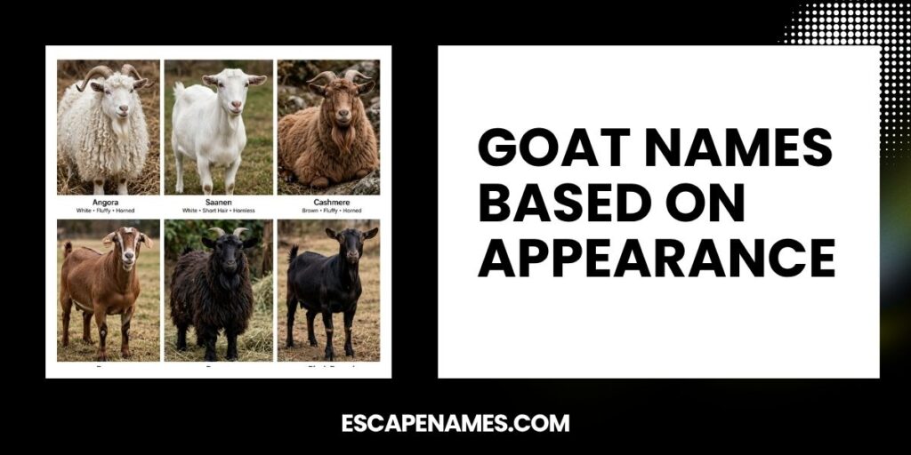 Goat Names Based On Appearance