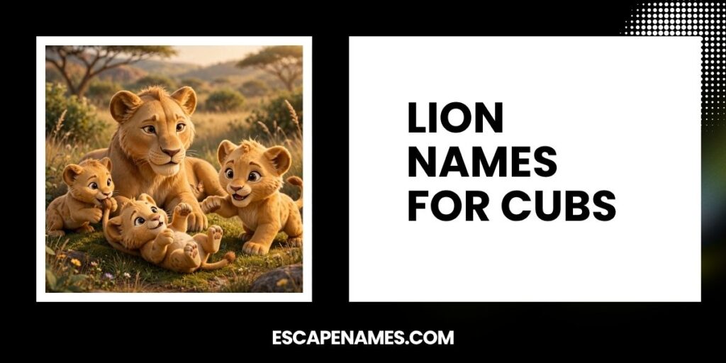 Lion Names For Cubs