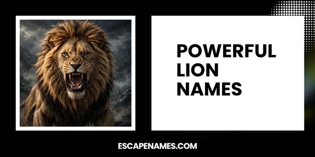 Powerful Lion Names