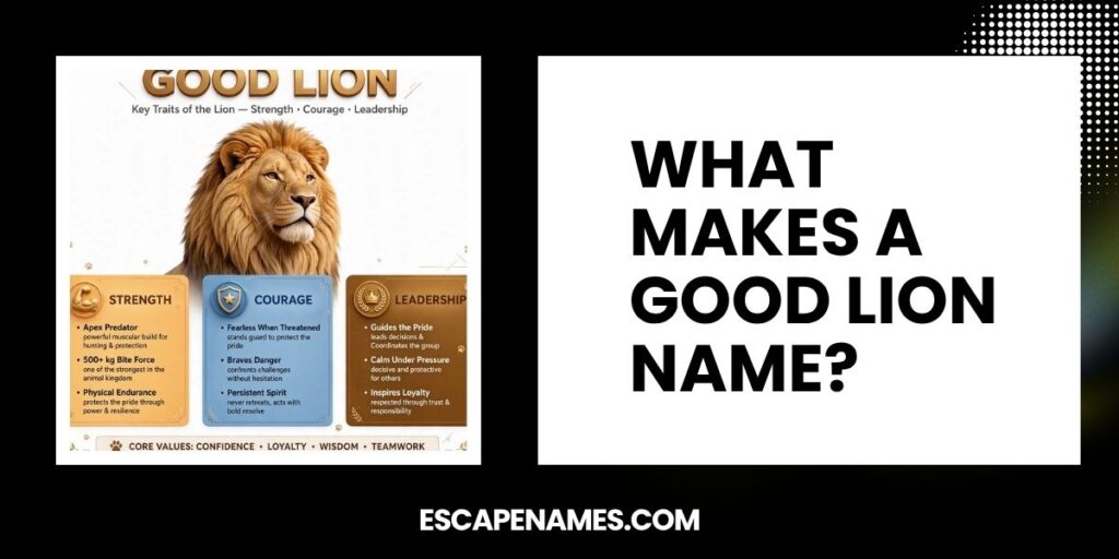 What Makes A Good Lion Name