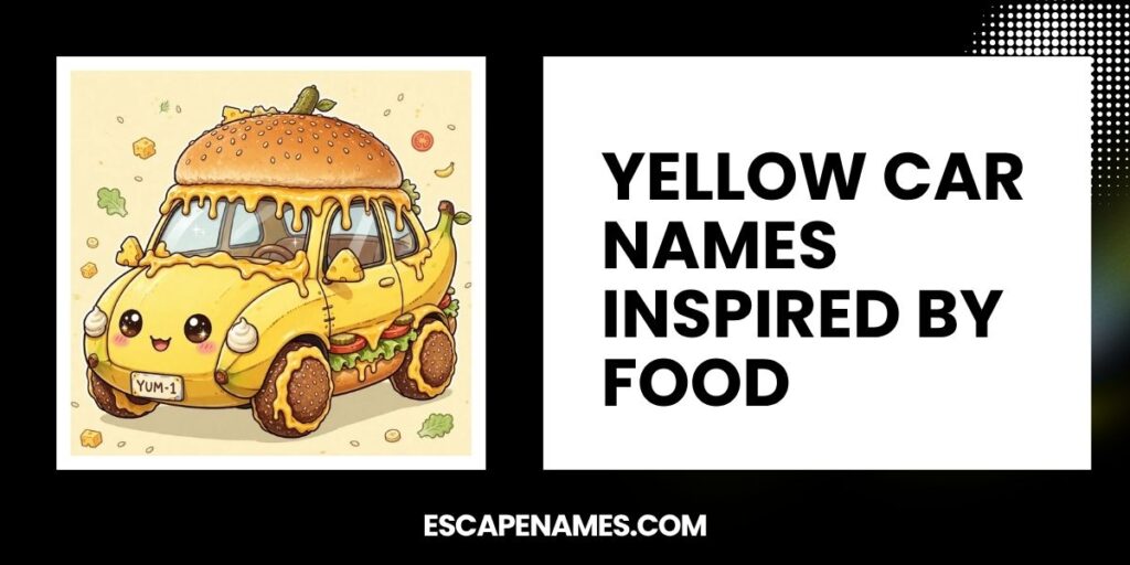 Yellow Car Names Inspired By Food