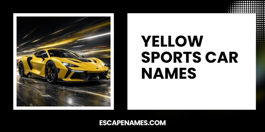 Yellow Sports Car Names
